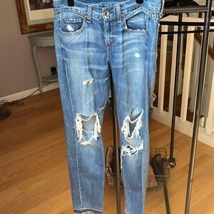 Rag & Bone Distressed Boyfriend Jeans